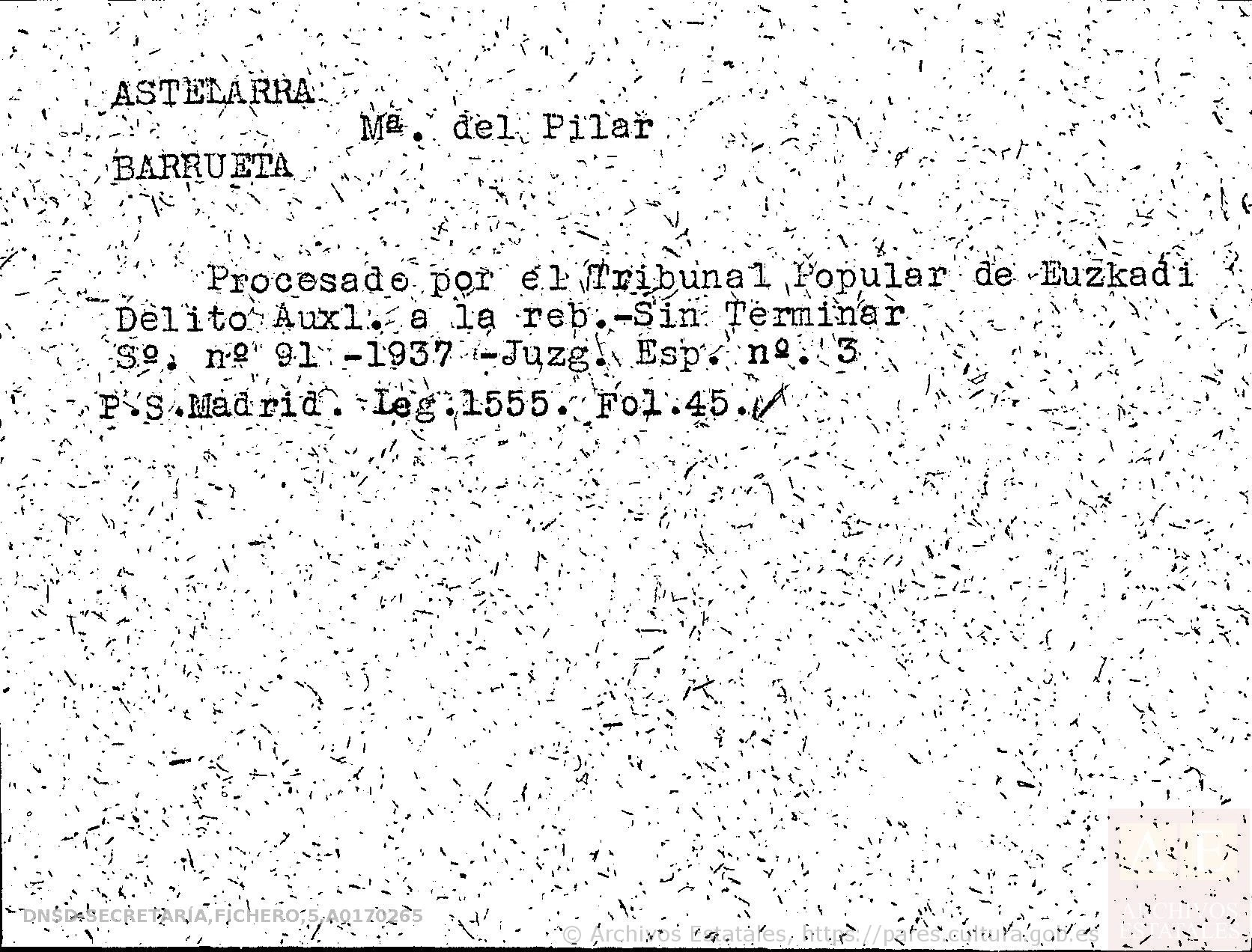 María del Pilar Astelarra Barrueta · ficha